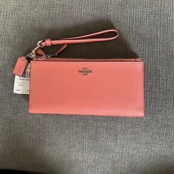 coach coral wallet
